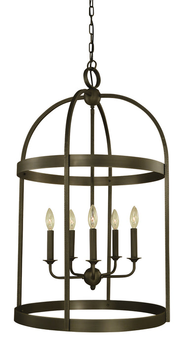 Framburg Heidelberg 5 - Light Iron Foyer Chandelier 5645 IRON