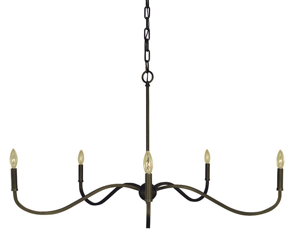 Framburg 5-Light Iron Heidelberg Dining Chandelier