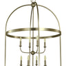 Framburg Heidelberg 8 - Light Satin Pewter Foyer Chandelier 5648 SP