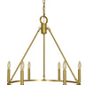 Framburg Midtown 6 - Light Brushed Brass Dining Chandelier 5656 BR
