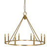 Framburg Midtown 8 - Light Brushed Brass Dining Chandelier 5658 BR