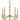 Framburg Vivian 5 - Light Brushed Brass Dining Chandelier 5665 BR
