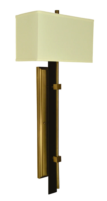 Framburg Sconces 2 - Light Antique Brass and Matte Black Wall Sconce 5672 AB/MBLACK