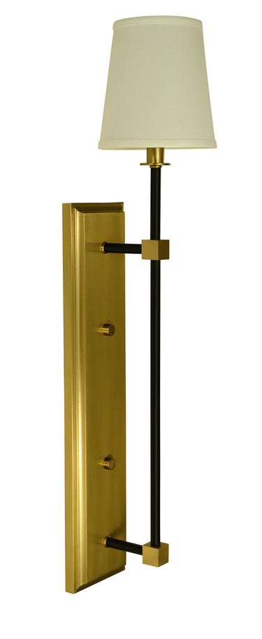 Framburg Sconces 1 - Light Brushed Brass and Matte Black Wall Sconce 5676 BR/MBLACK