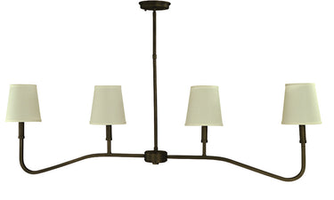 Framburg Heidelberg 4 - Light Iron Island Chandelier 5684 IRON