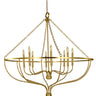 Framburg West Town 8 - Light Brushed Brass Foyer Chandelier 5688 BR