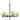 Framburg Stonebridge 6 - Light Polished Nickel/Matte Black Dining Chandelier 5696 PN/MBLACK