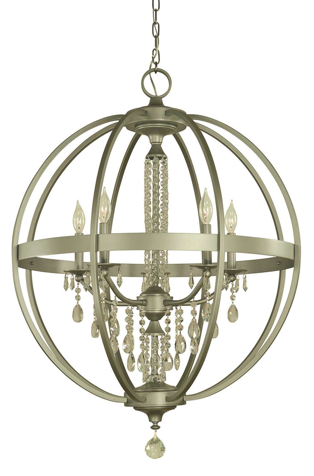 Framburg 5-Light Satin Pewter Olivia Dining Chandelier