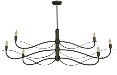 Framburg Telluride 6 - Light Iron Dining Chandelier 5726 IRON