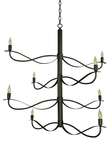 Framburg Telluride 8 - Light iron Foyer Chandelier 5728 IRON
