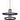 Framburg Iris 5 - Light Brush Brass Matte Black Chandelier 5735 BR/MBLACK