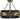 Framburg Eden 3 - Light Brush Nickel Matte Black Flush Mount 5740 BN/MBLACK