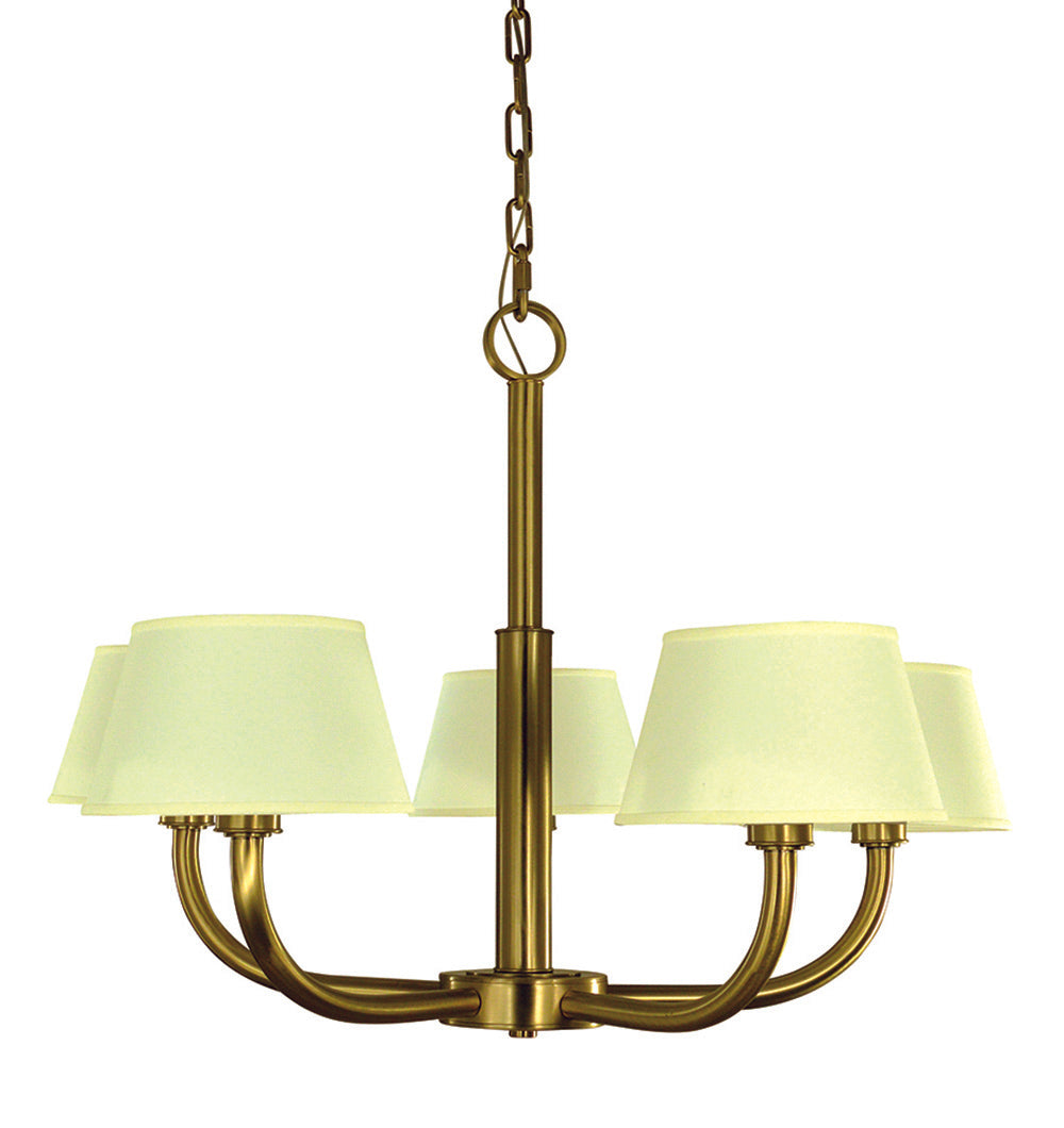 Framburg 5-Light Brushed Brass Emma Chandelier