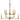 Framburg Evelyn 10 - Light Brushed Brass Dining Chandelier 5760 BR
