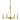Framburg Evelyn 5 - Light Brushed Brass Dining Chandelier 5765 BR