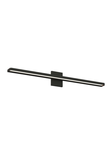 36 Inch Modern Black Bathroom Wall Sconce | Banda LED Light | Visual Comfort