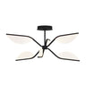 Sean Lavin Belterra 30 Inch LED Flush Mount Ceiling Light in Matte Black