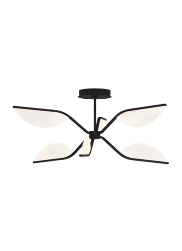 Sean Lavin Belterra 30 Inch LED Flush Mount Ceiling Light in Matte Black