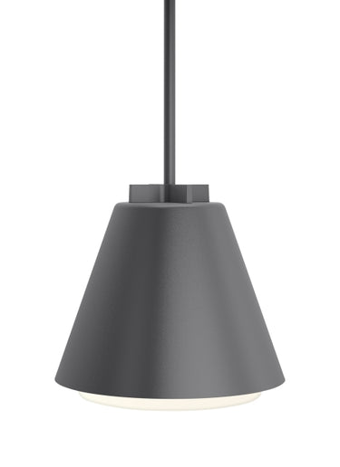Bowman 12 Inch Weatherproof LED Pendant for Outdoor Patio Lighting, Charcoal