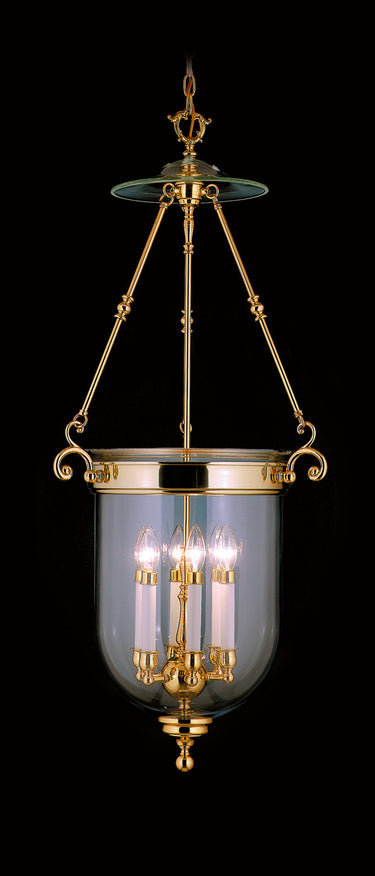 Framburg Jamestown 6 - Light Polished Brass Foyer Chandelier 7406 PB