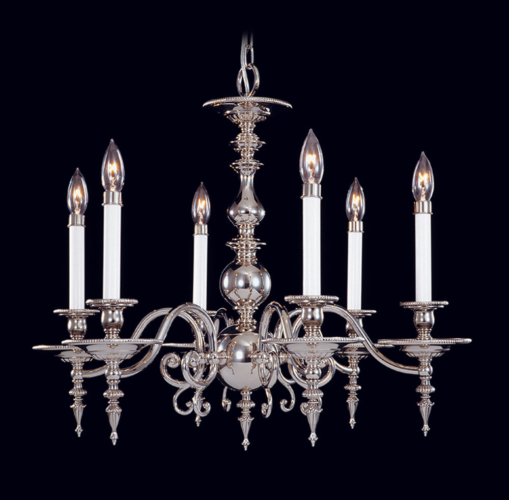 Framburg 6-Light Polished Silver Kensington Dining Chandelier