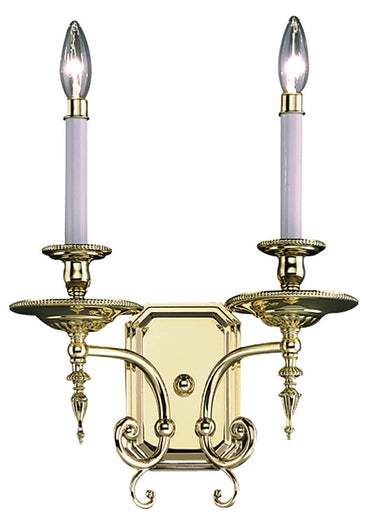 Framburg Kensington 2 - Light Polished Brass Wall Sconce 7662 PB