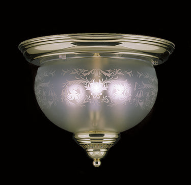 Framburg Chancery 3 - Light Polished Brass Flush Mount 7923 PB