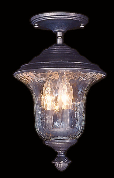 Framburg Carcassonne 3 - Light Iron Exterior Ceiling Mount 8321 IRON