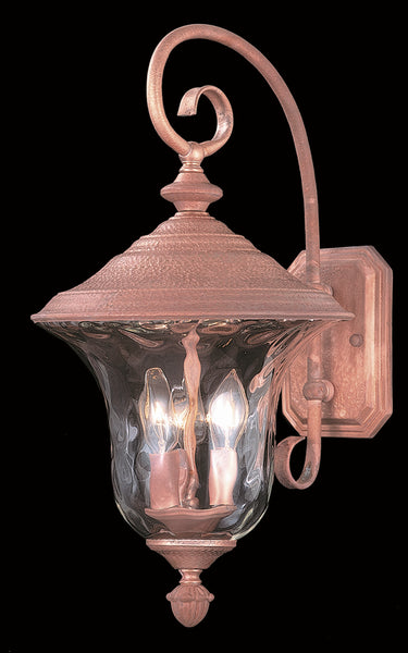 Framburg Carcassonne 3 - Light Raw Copper Exterior Wall Mount 8325 RC