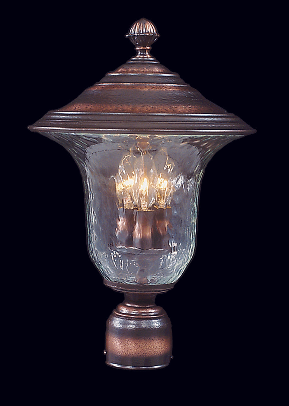 Framburg 3-Light Siena Bronze Carcassonne Exterior Post Mount