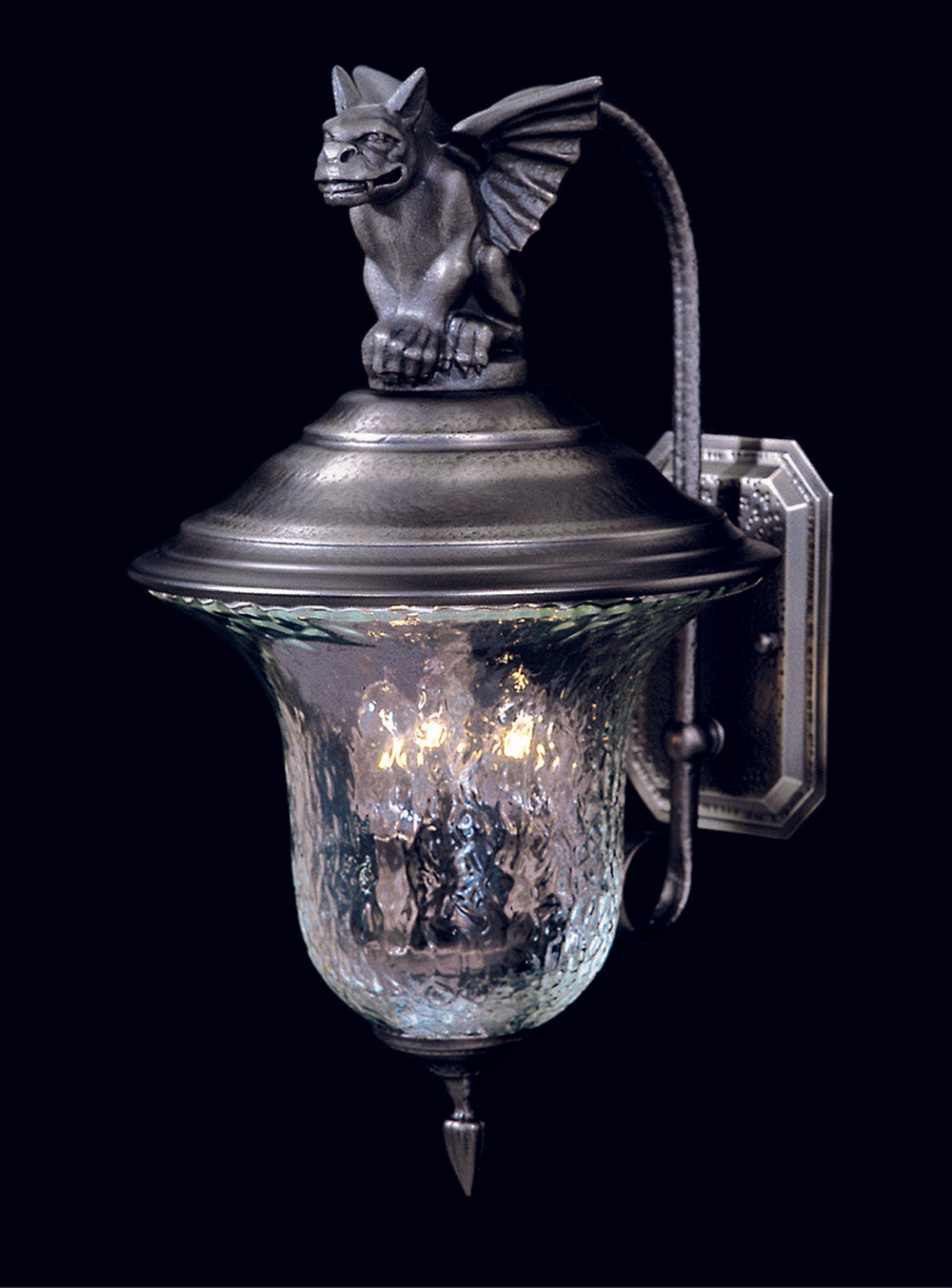 Framburg 3-Light Iron Carcassonne Exterior Wall Mount