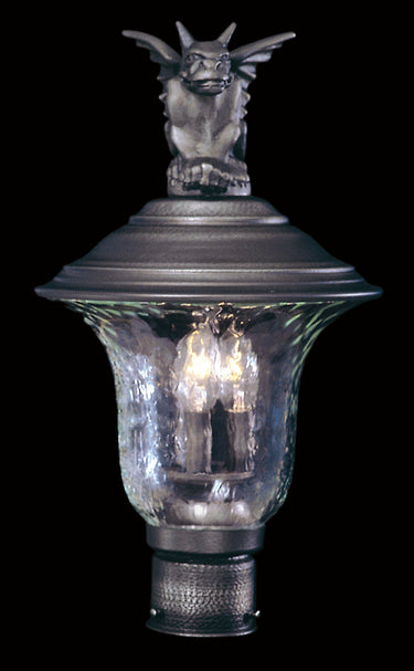 Framburg Carcassonne 3 - Light Iron Exterior Post Mount 8506 IRON