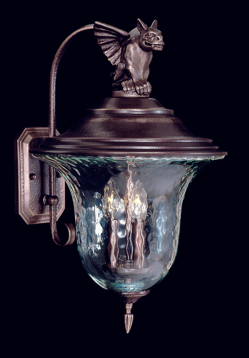 Framburg 3-Light Siena Bronze Carcassonne Exterior Wall Mount