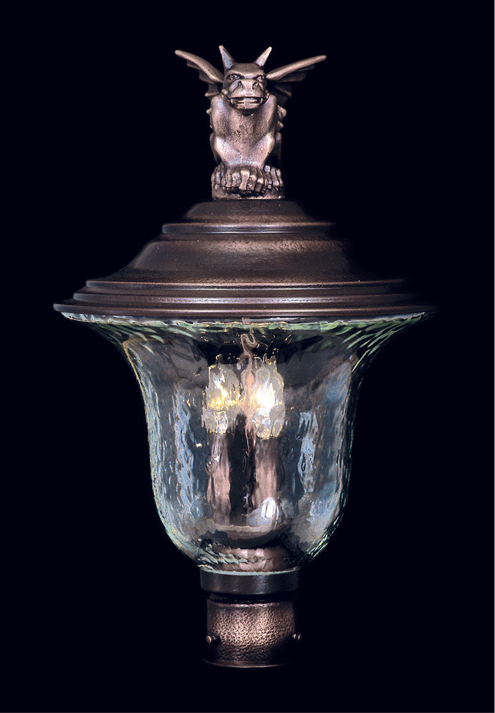 Framburg 3-Light Siena Bronze Carcassonne Exterior Post Mount