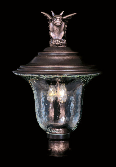 Framburg Carcassonne 3 - Light Siena Bronze Exterior Post Mount 8509 SBR