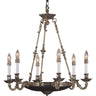 Framburg Napoleonic 6 - Light French Brass Dining Chandelier 8706 FB