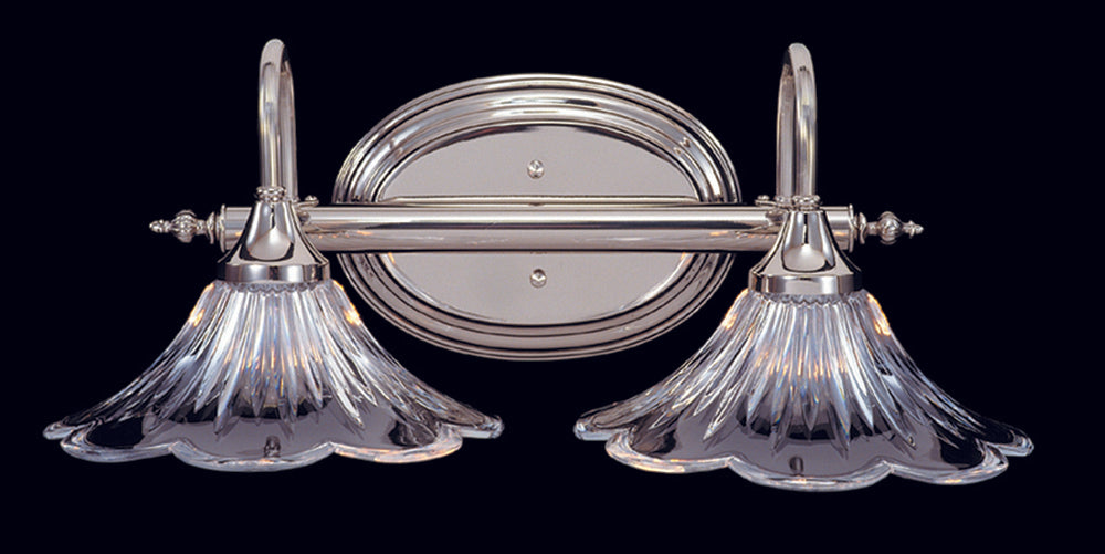 Framburg 2-Light Polished Silver Geneva Sconce
