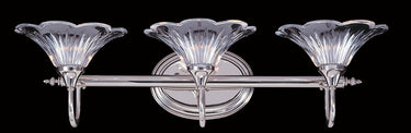 Framburg Geneva 3 - Light Polished Silver Wall Sconce 8733 PS
