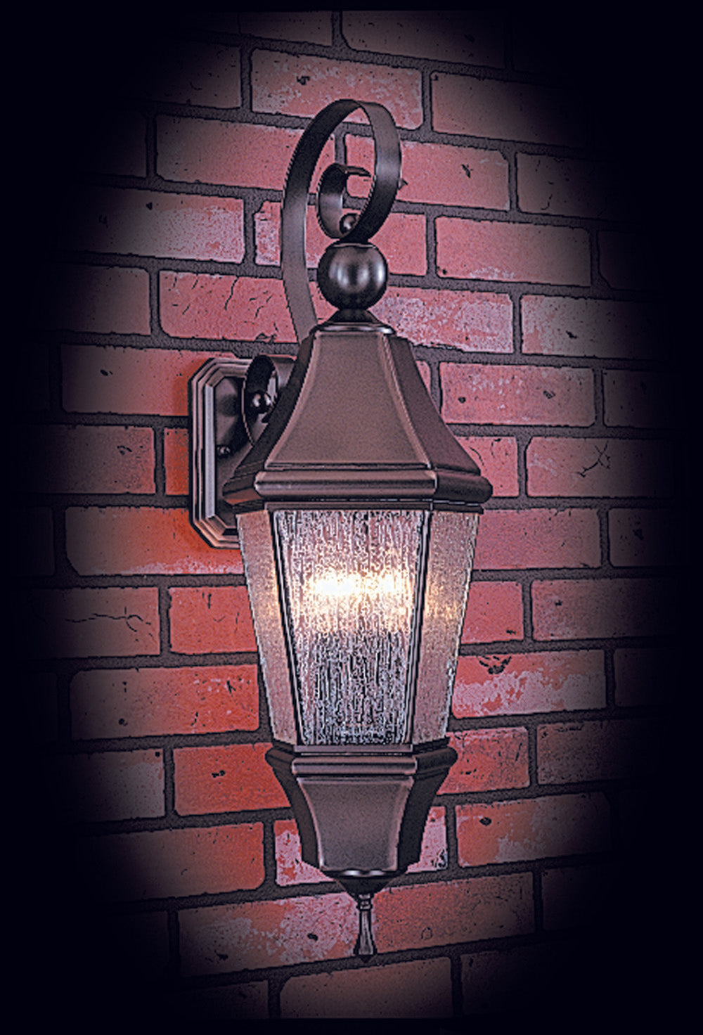 Framburg 3-Light Siena Bronze Normandy Exterior Wall Mount