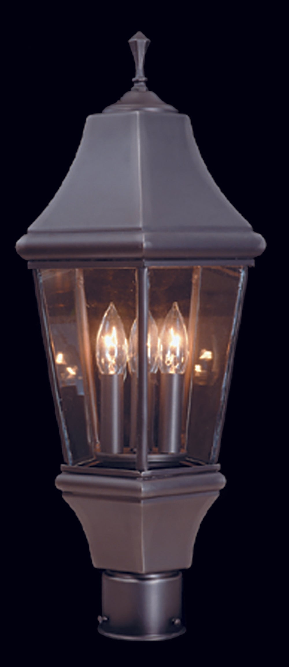 Framburg 3-Light Normandy Exterior Post Mount