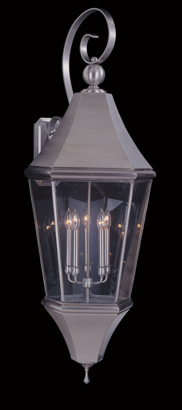 Framburg Normandy 5 - Light Brushed Nickel Exterior Wall Mount 8746 BN