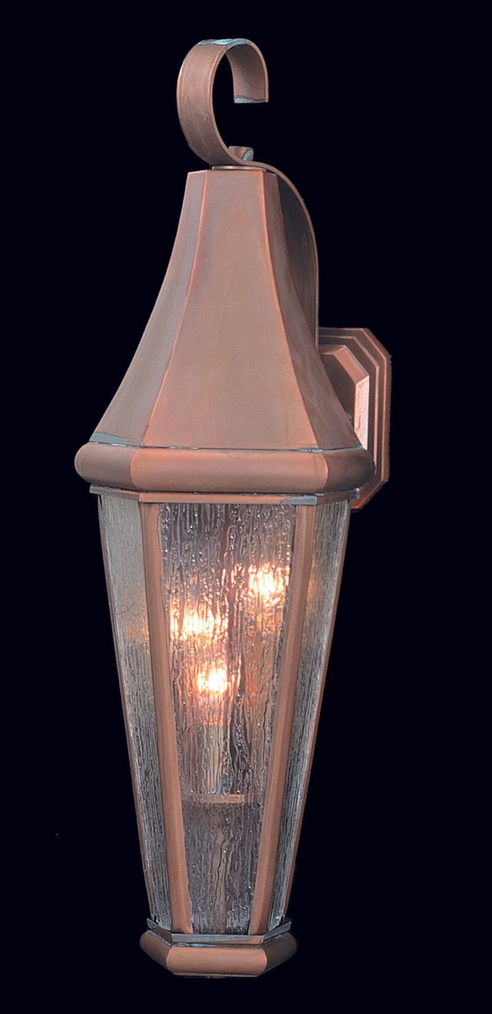 Framburg 3-Light Raw Copper Le Havre Exterior Wall Mount