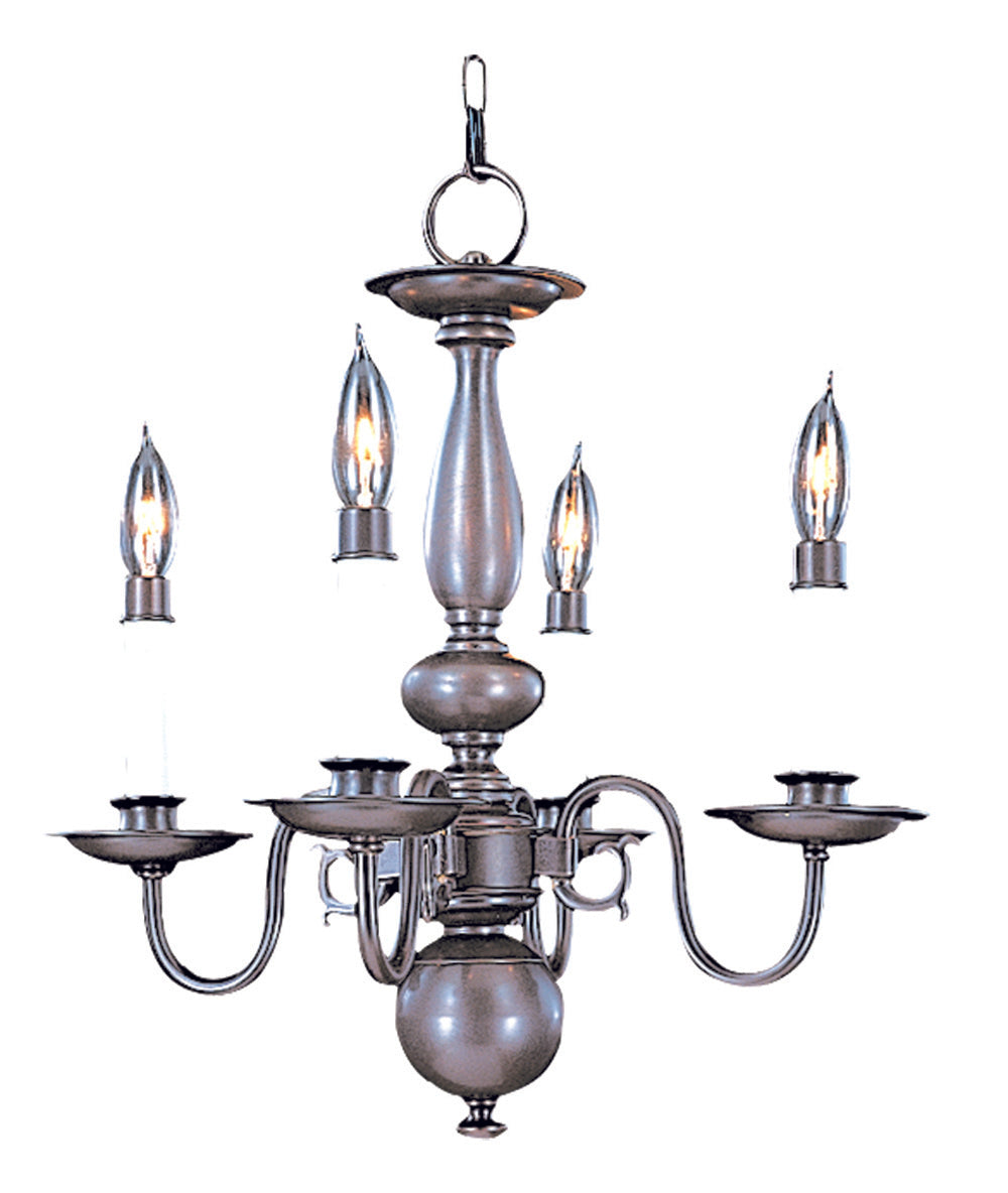 Framburg 4-Light Mahogany Bronze Jamestown Mini Chandelier