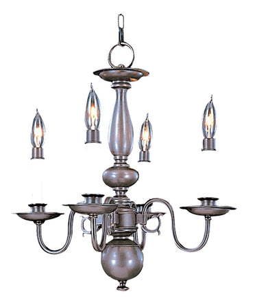 Framburg Jamestown 4 - Light Mahogany Bronze Mini Chandelier 9143 MB