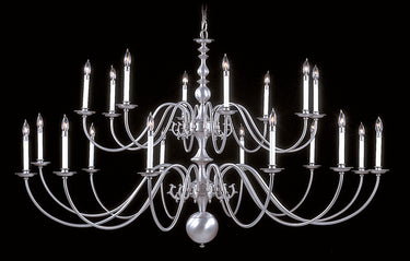 Framburg Jamestown 20 - Light Satin Pewter Foyer Chandelier 9145 SP