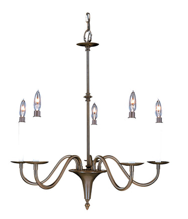 Framburg Jamestown 5 - Light Mahogany Bronze Dining Chandelier 9225 MB