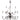 Framburg Jamestown 9 - Light Mahogany Bronze Dining Chandelier 9229 MB