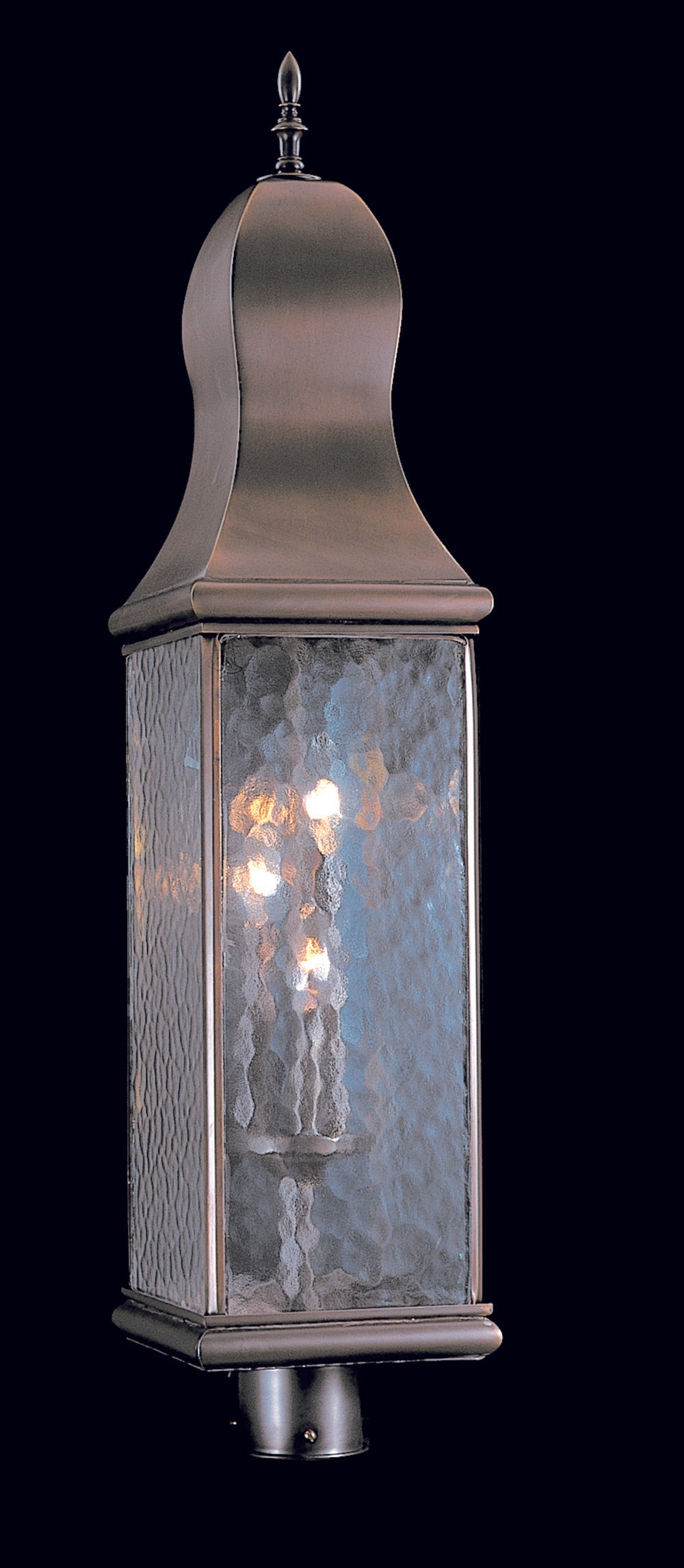 Framburg 3-Light Mahogany Bronze Marquis Exterior Post Mount