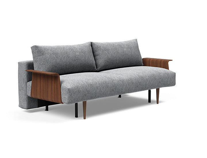 Innovation Frode Sofa Bed with Walnut Arms