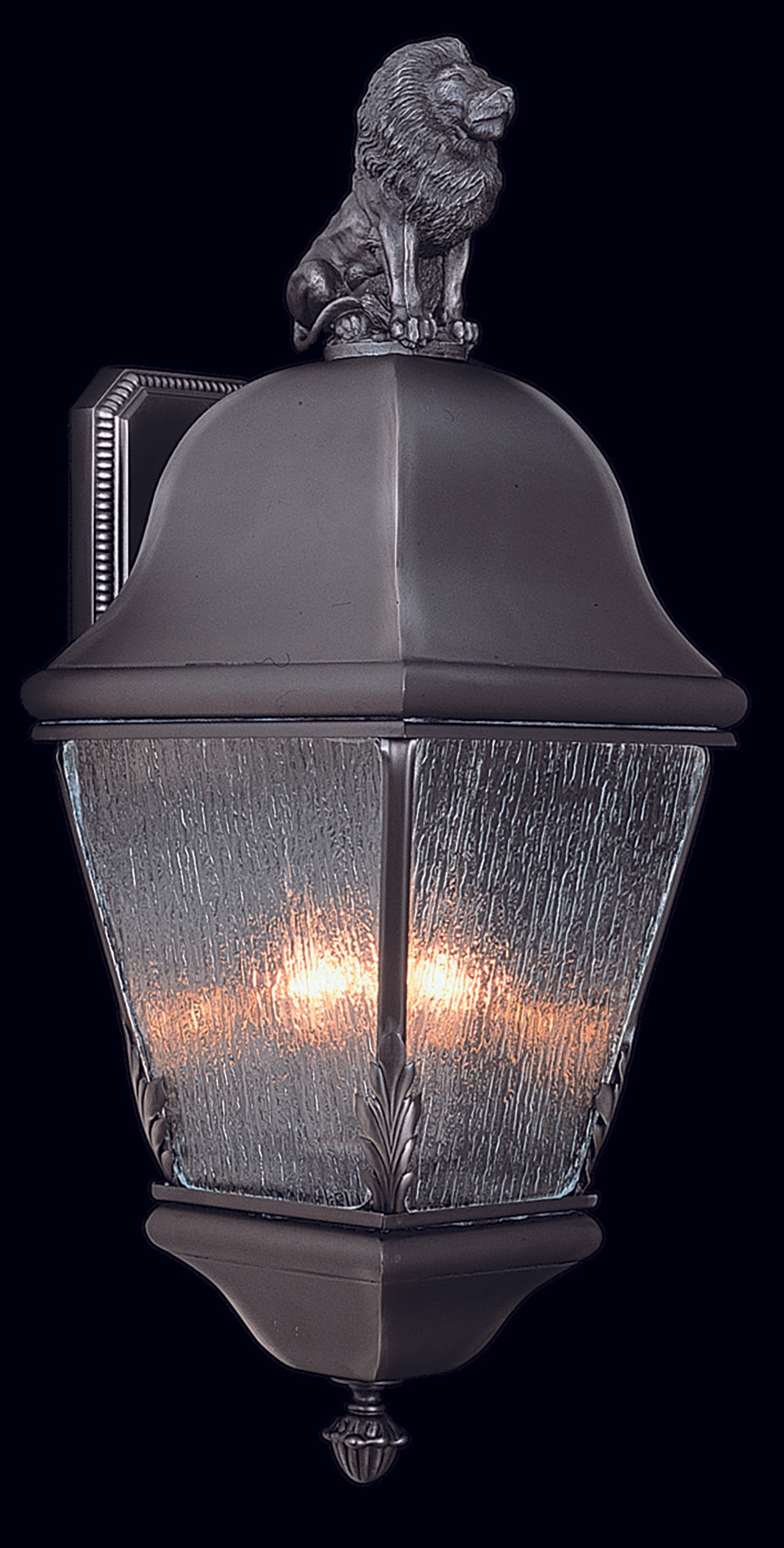 Framburg 3-Light Iron Coeur De Lion Exterior Wall Mount